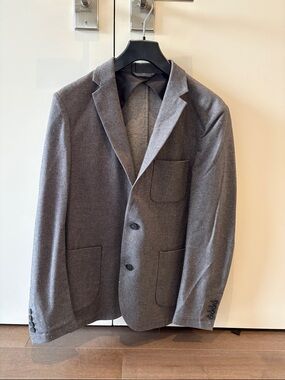 Frank & Oak Gray Men's Single-Breasted Sport Coat